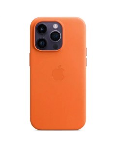 Чехол iPhone 14 Pro Leather MagSafe Orange Apple