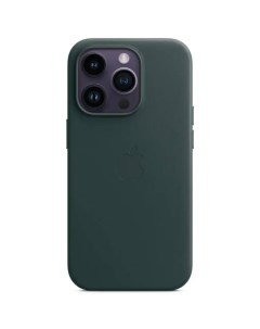 Чехол iPhone 14 Pro Leather MagSafe Forest Green Apple