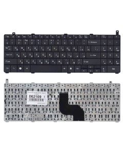 Клавиатура для ноутбука DNS 0124002 черная без рамки Nobrand