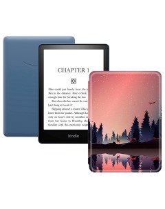 Электронная книга Kindle PaperWhite 2021 16Gb Special Offer Denim с чехлом Forest Amazon