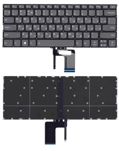 Клавиатура для ноутбука Lenovo Ideapad 720S 14IKB черная с подсветкой Nobrand