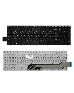 Клавиатура для ноутбука Dell 15 3583 3584 5568 Series Плоский Enter Черная без рамки Nobrand