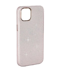 Чехол iPhone 15 Plus Sparkle розовый с блестками IS981474 K-doo