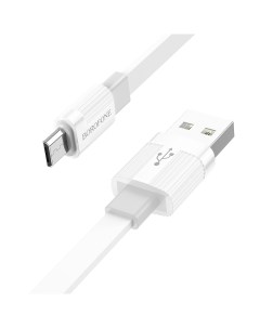 Дата кабель USB 2 4A BX89 для Micro USB White Grey Borofone