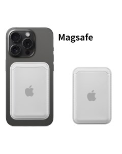 Картхолдер на телефон Wallet MagSafe Чехол на iphone белый King devices