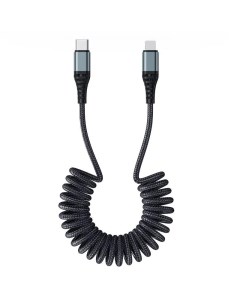 Кабель Xiaomi PD100W USB Type C to Lightning 150 cm Cable Spring Coil Fast Charging C Rock