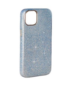 Чехол iPhone 15 Plus Sparkle синий с блестками IS981474 K-doo