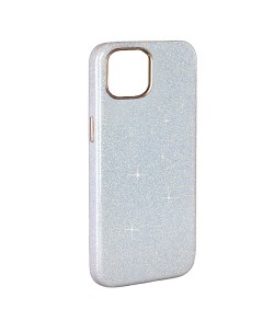 Чехол iPhone 15 Pro Sparkle голубой с блестками IS015771 K-doo