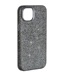 Чехол iPhone 15 Plus Sparkle серый с блестками IS981474 K-doo