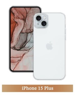 Чехол на Apple iPhone 15 Plus прозрачный Homey