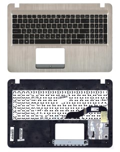 Клавиатура для Asus X540LA черная c золотым топкейсом Оем