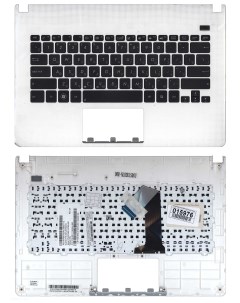 Клавиатура для Asus X301 X301A X301K черная с белым топкейсом Оем