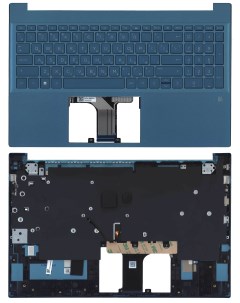 Клавиатура для HP Pavilion 15 EG 15 EH топкейс синий ver 1 Оем