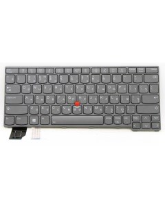 Клавиатура для Lenovo ThinkPad X13 Gen 2 серая с подсветкой Оем