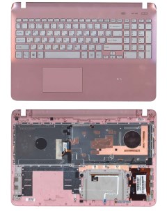 Клавиатура для Sony FIT 15 SVF15 розовая топ панель с подсветкой Оем