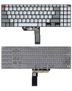 Клавиатура для Asus VivoBook PRO 16 M7600QA серебристая Оем