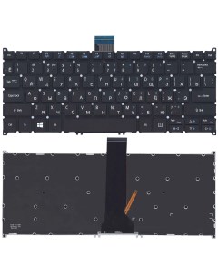 Клавиатура для Acer Aspire V3 371 V3 372 V3 372T V5 122 V5 122P черная с подсветкой Оем