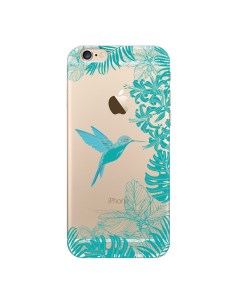 Чехол и защитная пленка для Apple iPhone 6 Art Case Jungle колибри Deppa