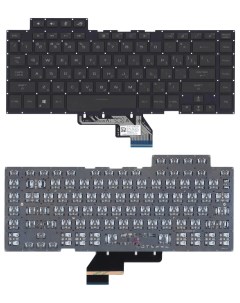 Клавиатура для Asus ROG GU502 черная c подсветкой маленький энтер Оем