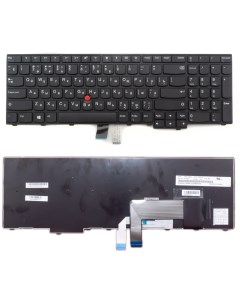 Клавиатура для Lenovo ThinkPad L570 черная с рамкой со стиком Оем