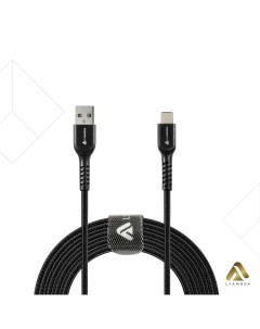 USB кабель Type A Lightning 2 5м чёрный LAL25 BK Lyambda