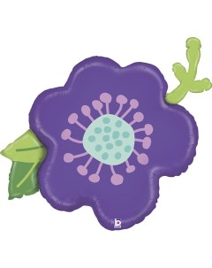 Воздушный шар Цветок фиолетовый 85 см Grabo