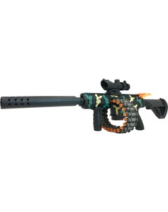 Автомат игрушечный М416 стреляет мягкими пулями пулемет с глушителем 111507 Zhenglezuan