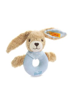 Мягкая игрушка Hoppel Rabbit Grip Toy blue Штайф погремушка колечко Кролик Хоппель Steiff