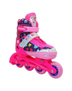 Раздвижные роликовые коньки детские Kitty Pink S Alpha caprice