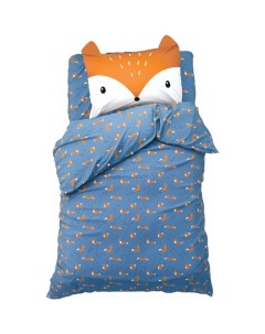Комплект детского постельного белья Sly fox 1 5 сп бязь синий Этель