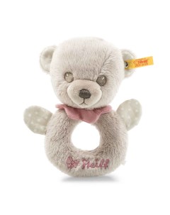 Погремушка Hello Baby Lea Teddy bear grip toy with rattle in gift box Штайф Мишка Steiff