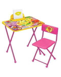 Комплект детской мебели Ми Ми Мишки с лисичкой пенал ламинированная столешница Nika