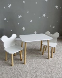 Детский стол и два стула Мишка классика Dimdom kids