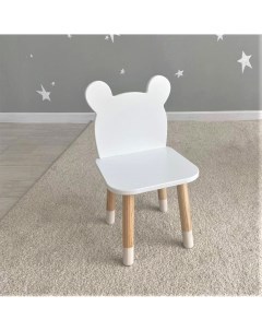 Детский стул мишка белый Dimdom kids