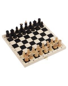 Шахматы обиходные деревянные с деревянной доской 29 29см арт 341989 Три совы