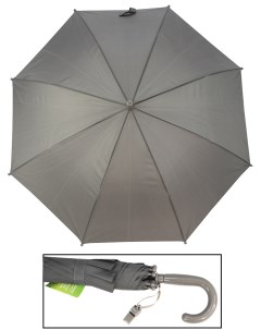 Детский зонт трость RAIN PROOF полуавтомат 196 серый Rainproof