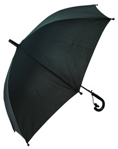 Детский зонт трость RAIN PROOF полуавтомат 303PG черный Rainproof