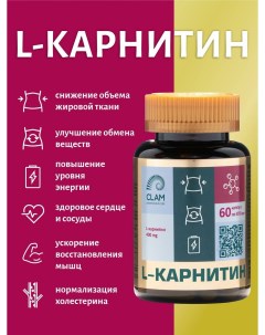 L карнитин CL 004 60 капсул без вкуса Clampharm