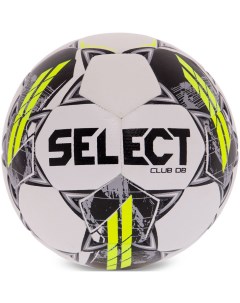 Футбольный мяч Club DB V23 размер 4 белый черный зеленый Select
