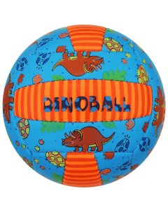 Волейбольный мяч 7560498 размер 2 голубой оранжевый Minsa