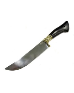 Нож Пчак Узбекский кованая Х12МФ черный граб латунь Mp