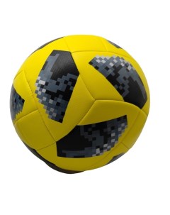 Мяч футбольный Эко кожа размер 5 цвет желтый Msn toys