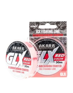 Леска GLX ICE Red 30 м 0 22 Akara