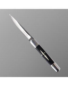 Нож складной Горностай сталь 420 рукоять сталь дерево клинок 8 см Bazar