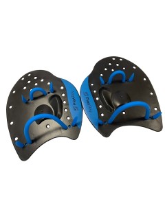 Лопатки для плавания Hand Paddles Pro HQ черный синий L Flat ray