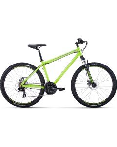 Велосипед Sporting D 21 скорость ростовка 17 ярко зелёный серебристый 27 5 Forward