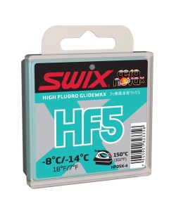 Парафин HF5 X 8C 14C голубой 40 гр Swix