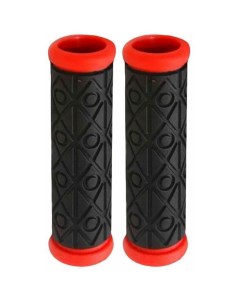 Грипсы резиновые 120мм 2 х компонентные черные с красным кантом 100 Trix