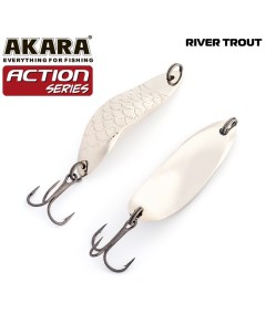 Блесна колебалка Action Series River Trout 45 11 гр 2 5 oz Sil Akara