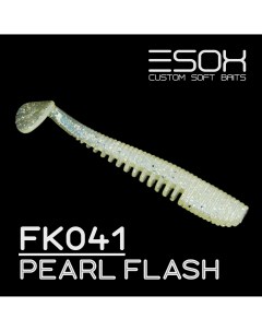 Силиконовая приманка Awanura 89 мм цвет fk041 Pearl Flash 6 шт Esox